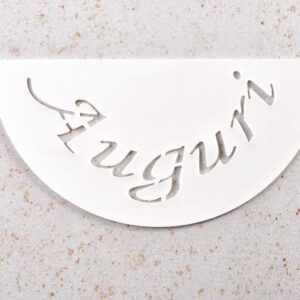 Auguri - Stencil in silicone alimentare