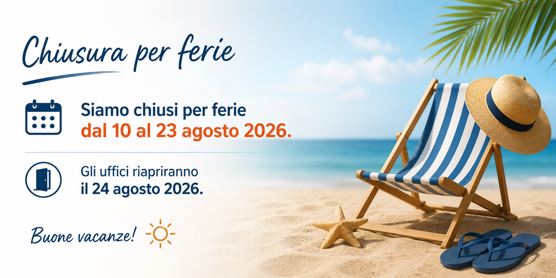 Chiusura per ferie Decorfood Italy dal 10 al 23 agosto 2026